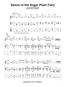 page one of Dance Of The Sugar Plum Fairy (from The Nutcracker) (Solo Guitar)