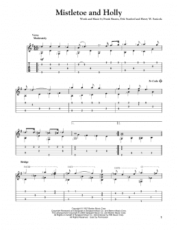 page one of Mistletoe And Holly (Solo Guitar)