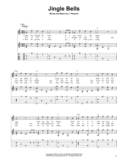 page one of Jingle Bells (Solo Guitar)
