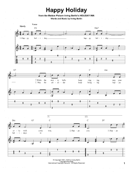page one of Happy Holiday (Solo Guitar)
