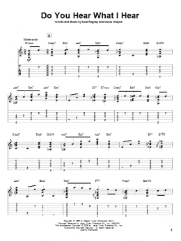 page one of Do You Hear What I Hear (Solo Guitar)