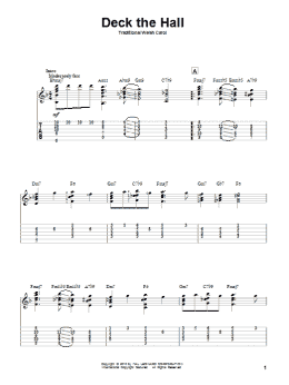 page one of Deck The Hall (Solo Guitar)