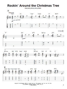 page one of Rockin' Around The Christmas Tree (Solo Guitar)