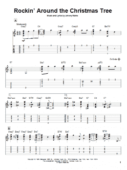 page one of Rockin' Around The Christmas Tree (Solo Guitar)