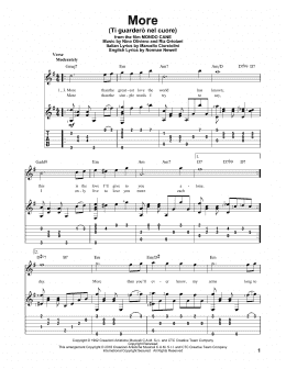 page one of More (Ti Guardero Nel Cuore) (Solo Guitar)