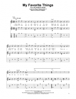 page one of My Favorite Things (Solo Guitar)