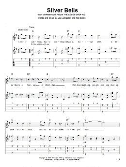 page one of Silver Bells (Solo Guitar)