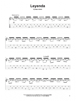 page one of Leyenda (Solo Guitar)