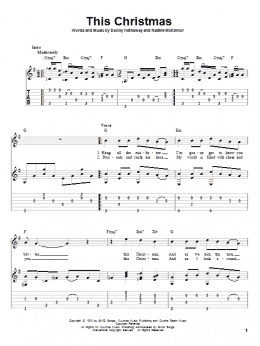 page one of This Christmas (Solo Guitar)