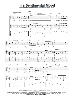 page one of In A Sentimental Mood (Solo Guitar)