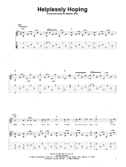page one of Helplessly Hoping (Solo Guitar)