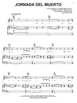 page one of Jornada Del Muerto (Piano, Vocal & Guitar Chords (Right-Hand Melody))