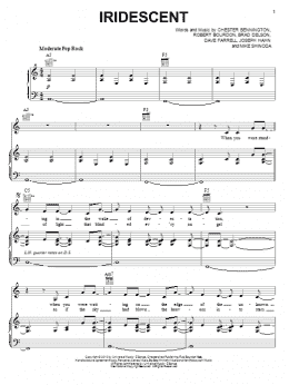 page one of Iridescent (Piano, Vocal & Guitar Chords (Right-Hand Melody))