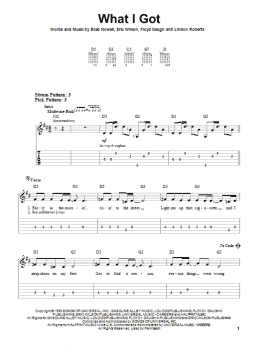 page one of What I Got (Easy Guitar Tab)