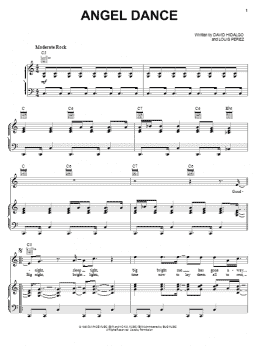 page one of Angel Dance (Piano, Vocal & Guitar Chords (Right-Hand Melody))