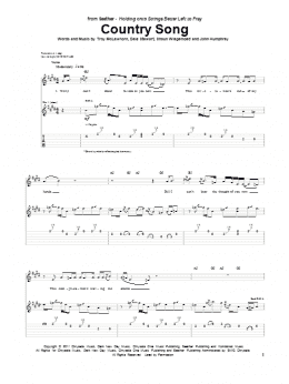 page one of Country Song (Guitar Tab)