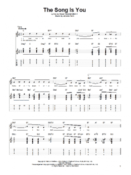 page one of The Song Is You (Solo Guitar)