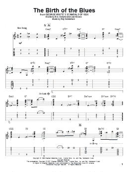 page one of The Birth Of The Blues (Solo Guitar)