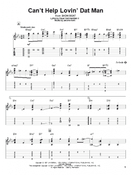 page one of Can't Help Lovin' Dat Man (Solo Guitar)