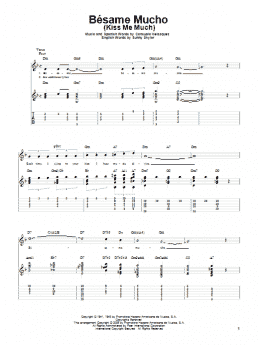 page one of Besame Mucho (Kiss Me Much) (Solo Guitar)