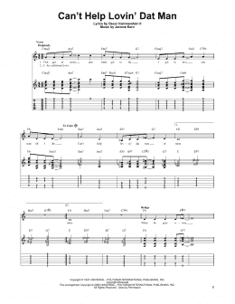 page one of Can't Help Lovin' Dat Man (Solo Guitar)