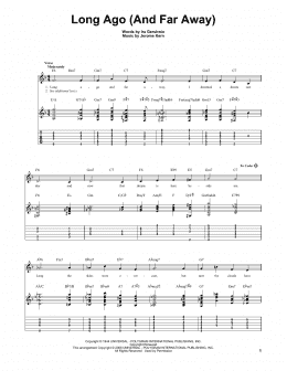 page one of Long Ago (And Far Away) (Solo Guitar)