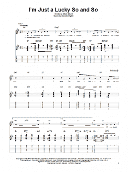 page one of I'm Just A Lucky So And So (Solo Guitar)