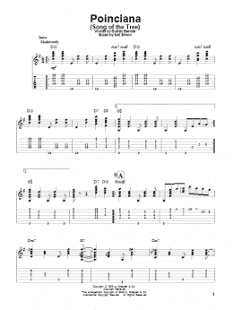 page one of Poinciana (Song Of The Tree) (Solo Guitar)