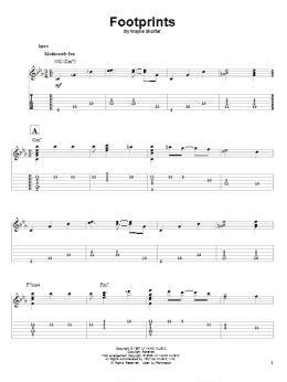 page one of Footprints (Solo Guitar)