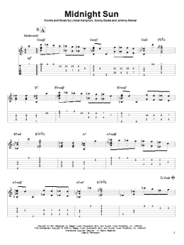 page one of Midnight Sun (Solo Guitar)
