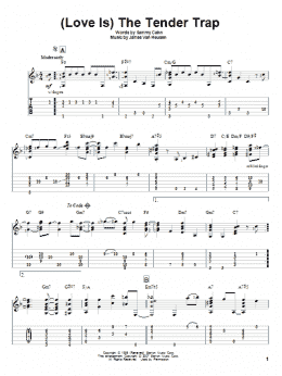 page one of (Love Is) The Tender Trap (Solo Guitar)