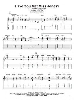 page one of Have You Met Miss Jones? (Solo Guitar)