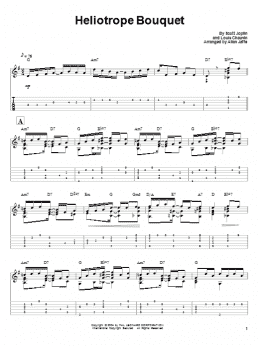 page one of Heliotrope Bouquet (Solo Guitar)