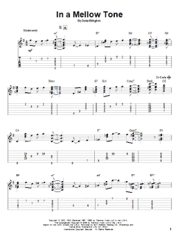 page one of In A Mellow Tone (Solo Guitar)