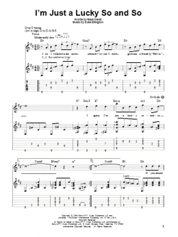 page one of I'm Just A Lucky So And So (Solo Guitar)