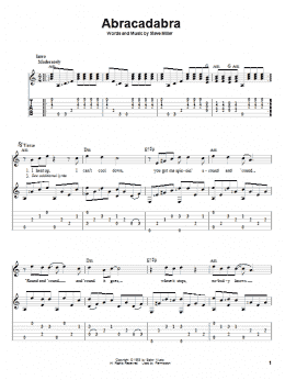 page one of Abracadabra (Solo Guitar)