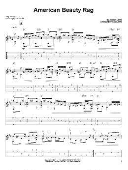 page one of American Beauty (Solo Guitar)