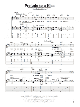 page one of Prelude To A Kiss (Solo Guitar)