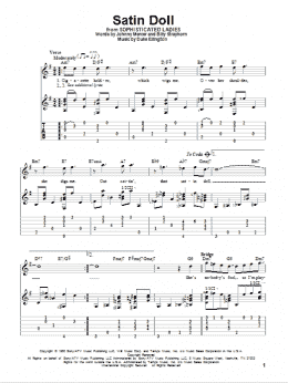 page one of Satin Doll (Solo Guitar)