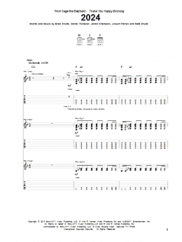 page one of 2024 (Guitar Tab)