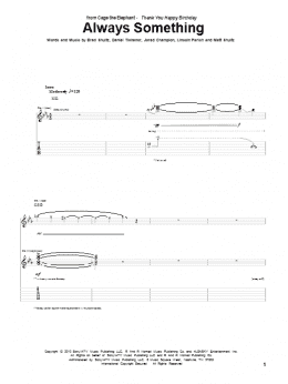 page one of Always Something (Guitar Tab)