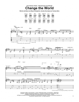 page one of Change The World (Guitar Tab)