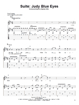 page one of Suite: Judy Blue Eyes (Solo Guitar)