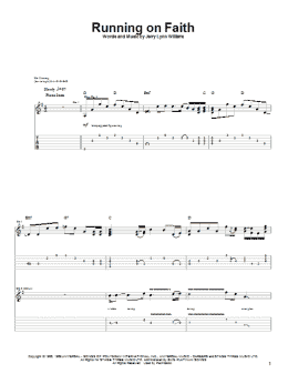 page one of Running On Faith (Guitar Tab)