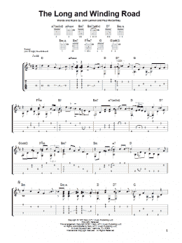 page one of The Long And Winding Road (Solo Guitar)