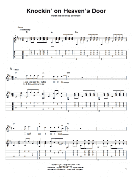 page one of Knockin' On Heaven's Door (Solo Guitar)