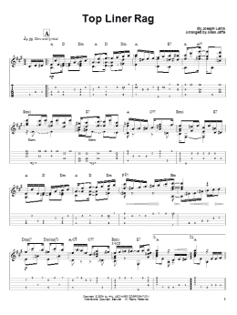 page one of Top Liner Rag (Solo Guitar)