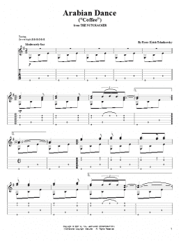 page one of Arabian Dance (Coffee) (from The Nutcracker) (Solo Guitar)