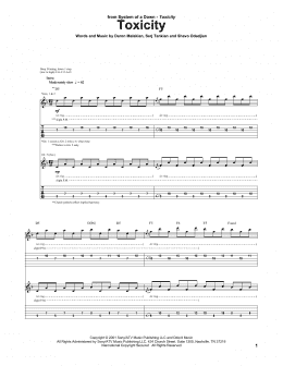 page one of Toxicity (Guitar Tab)