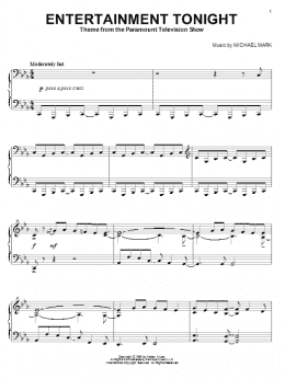 page one of Entertainment Tonight (Piano Solo)